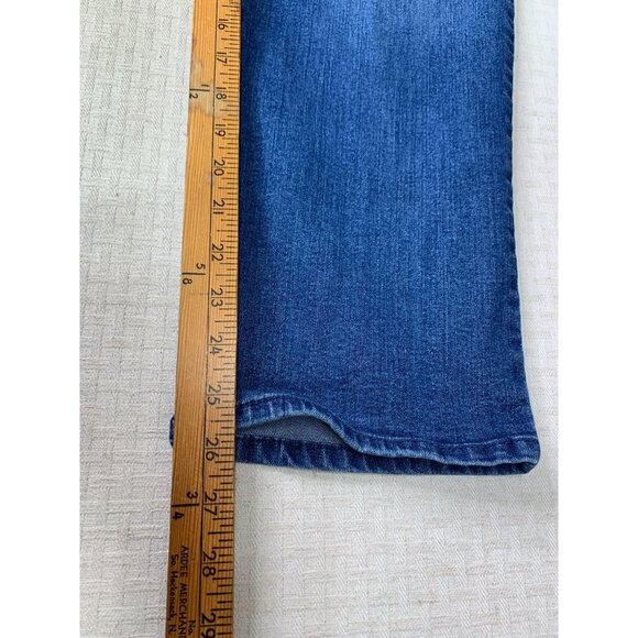 Gloria Vanderbilt Amanda Womens 14PS Blue Straight Leg Stretch Denim Jeans - Picture 6 of 10